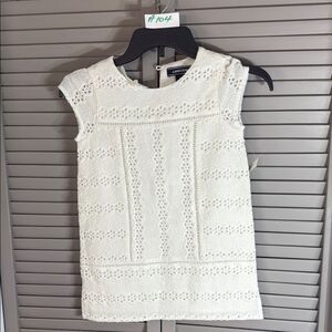 Lands' End White Blouse Elegant and Versatile